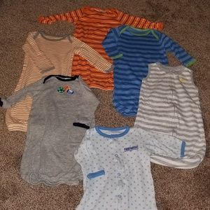Bundle of 6 Baby Boy Sleep Gowns / Sacks
